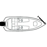 Carver 79003 Flex-Fit Pro™ Poly-Flex Ii Fish & Ski Boats I/0 Or O/B, Slate Gray - 79003 - 500-79003F1